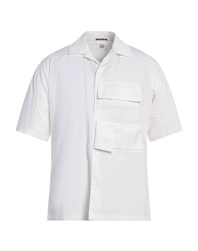 C.P. COMPANY Solid color shirt White 100% Cotton