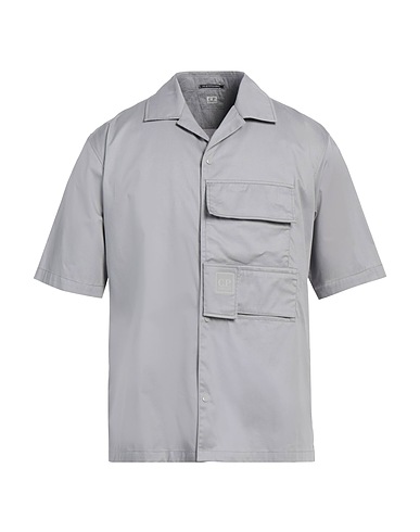 C.P. COMPANY Solid color shirt Light grey 100% Cotton