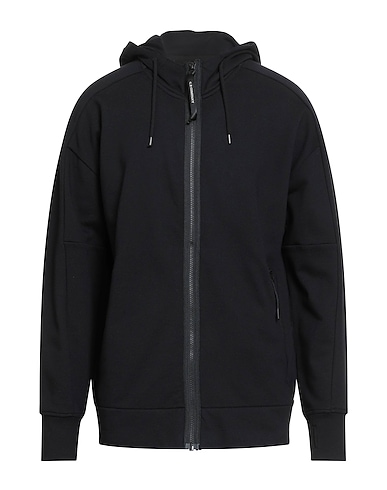 C.P. COMPANY Hooded track jacket NERO 100% Cotton