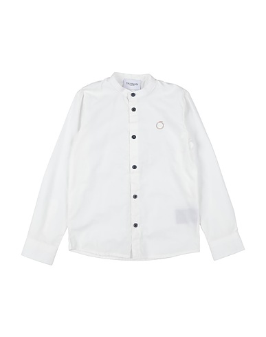 TRUSSARDI JUNIOR Einfarbiges Hemd Weiß 100% Baumwolle