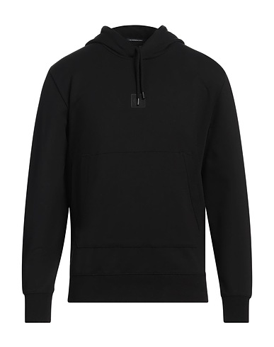 C.P. COMPANY Hooded track jacket  THE METROPOLIS SERIES Black 95% Cotton, 5% Elastane