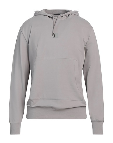 C.P. COMPANY Hooded track jacket  THE METROPOLIS SERIES Light grey 95% Cotton, 5% Elastane