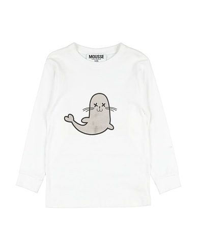 MOUSSE DANS LA BOUCHE T-shirt Bianco 100% Cotone