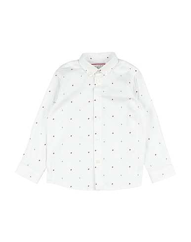 PACIOTTI Camicia fantasia Bianco 97% Cotone, 3% Elastan