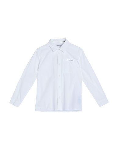 CALVIN KLEIN JEANS Solid colour shirt White 100% Cotton