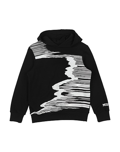 MISSONI KIDS Sweatshirt Black 100% Cotton, Elastane
