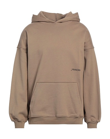 HINNOMINATE Hooded track jacket  Khaki 100% Cotton