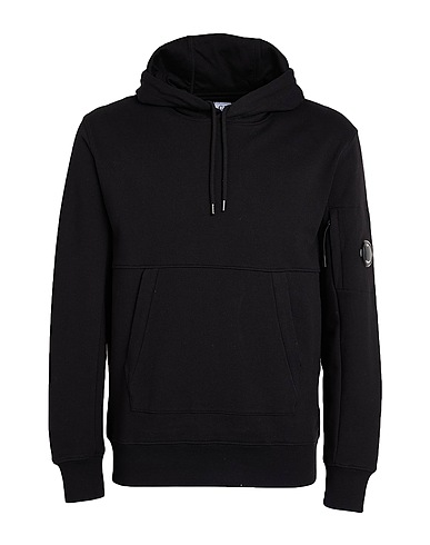 C.P. COMPANY Hooded track jacket  Black 100% Cotton