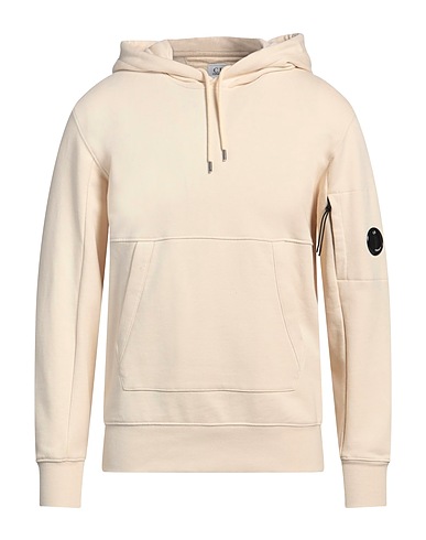 C.P. COMPANY Hooded sweatshirt Cream 100% Cotton