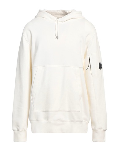 C.P. COMPANY Hooded sweatshirt Ivory 100% Cotton