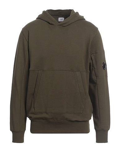 C.P. COMPANY Hooded track jacket 100% Cotton