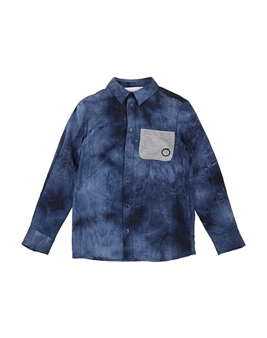 TRUSSARDI JUNIOR Camicia fantasia Blu 54% Cotone, 37% Viscosa, 9% Lana