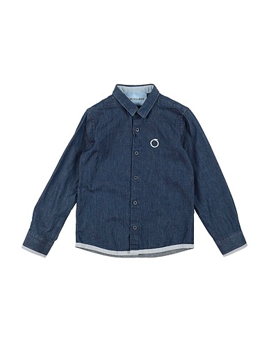 TRUSSARDI JUNIOR Camicia tinta unita Blu notte 100% Cotone