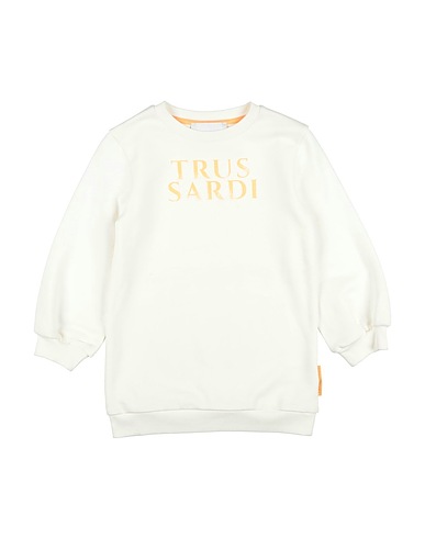 TRUSSARDI JUNIOR 트레이닝 상의 아이보리 100% 오가닉 코튼