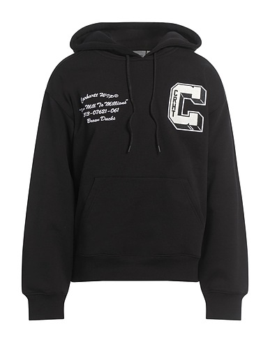 CARHARTT Hooded track jacket  Black 80% Cotton, 20% Elastane