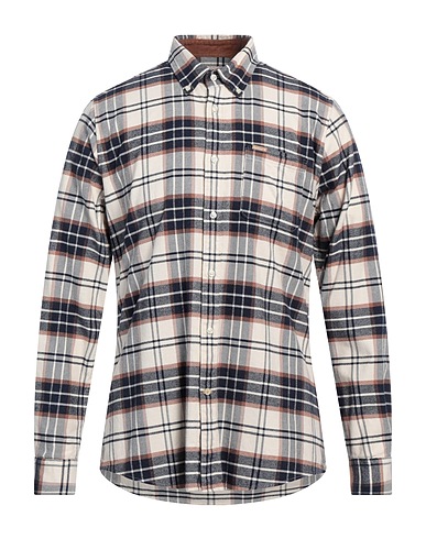 BARBOUR Checked shirt Navy blue 100% Cotton
