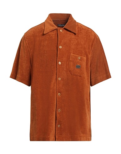DOLCE&GABBANA Shirts Camel 100% Cotton