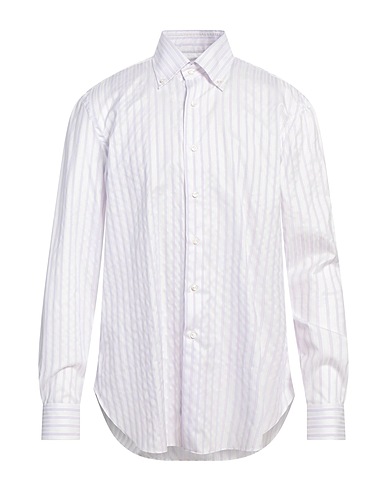 BARBA Napoli Striped shirt Lilac 100% Cotton