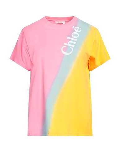 CHLOÉ T-shirt Pink 100% Cotton, Elastane