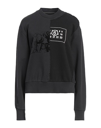MM6 MAISON MARGIELA Sweatshirt Black 100% Cotton