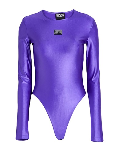 VERSACE JEANS COUTURE TOPWEAR Purple 79% Polyamide, 21% Elastane