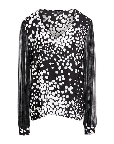 CLIPS Top Black 97% Viscose, 3% Elastane, Polyamide