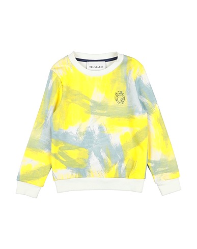 TRUSSARDI JUNIOR Sweatshirt Yellow 100% Cotton