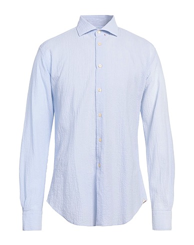ALEXINGH Chemise à rayures Bleu ciel 99% Coton, 1% Élasthanne