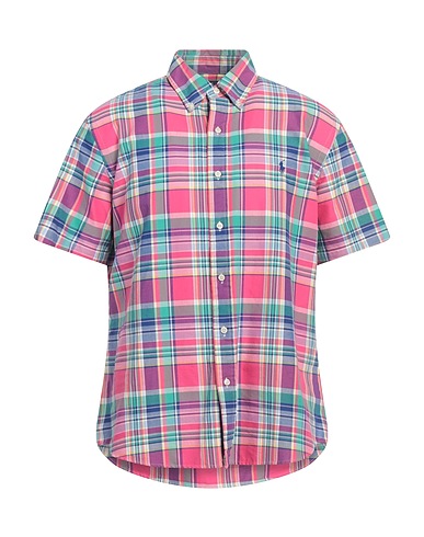 POLO RALPH LAUREN Checked shirt Pink 100% Cotton