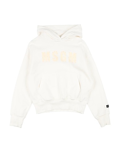 MSGM Felpa KIDS Bianco 100% Cotone