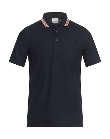 BURBERRY Polo Bleu nuit 100% Coton, Élasthanne