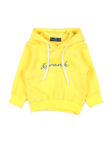MANUELL & FRANK Sweatshirt Yellow 95% Cotton, 5% Elastane