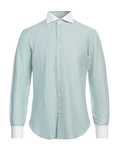 BARBA Napoli Linen shirt Green 70% Linen, 30% Cotton