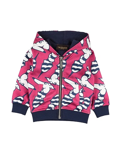TRUSSARDI JUNIOR Hooded track jacket  Garnet 96% Polyester, 4% Elastane