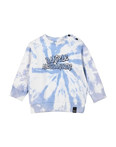 DANIELE ALESSANDRINI Sweatshirt White 95% Cotton, 5% Elastane