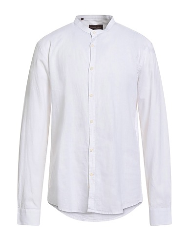 TWENTY-ONE by ANTONIO CARNEVALE Linen shirt 55% Linen, 45% Cotton