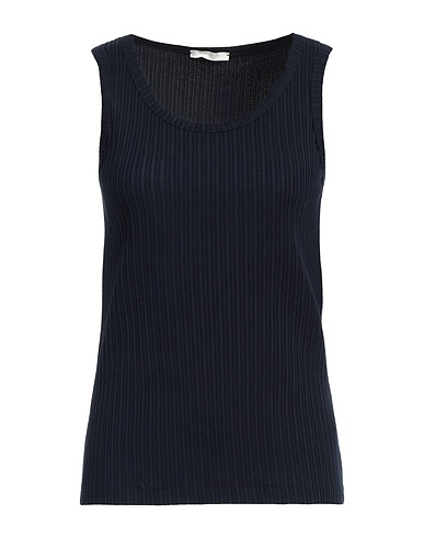 CIRCOLO 1901 Tank top Midnight blue 96% Cotton, 4% Elastane