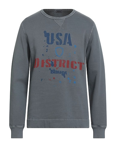 BLAUER. Sweatshirt Grey 100% Cotton