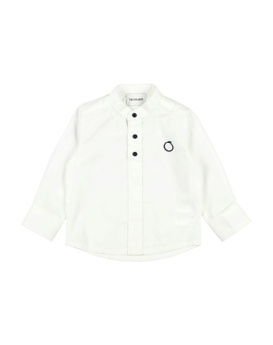 TRUSSARDI JUNIOR Solid color shirt White 100% Cotton