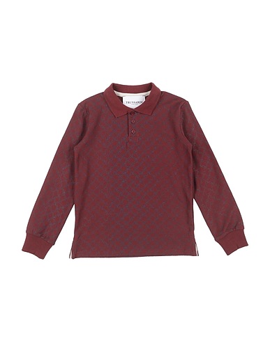 TRUSSARDI JUNIOR Polo shirt Chocolate brown 100% Cotton