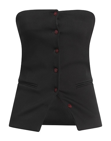 ALYSI Top CHOCOLAT Black 58% Cotton, 38% Polyamide, 4% Elastane