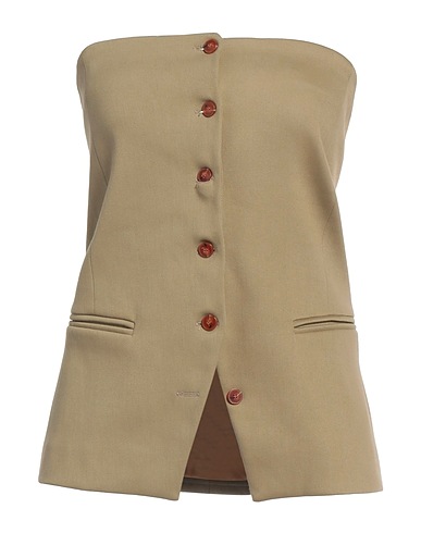 ALYSI Top CHOCOLAT Khaki 58% Cotton, 38% Polyamide, 4% Elastane
