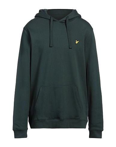 LYLE & SCOTT Hooded track jacket  Dark green 100% Cotton