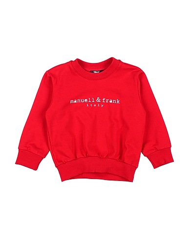 MANUELL & FRANK Sweatshirt Red 96% Cotton, 4% Lycra®