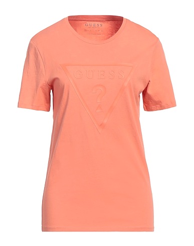 GUESS T-shirt Salmon pink 100% Cotton