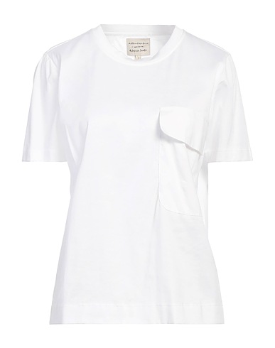 ALESSIA SANTI Basic t-Shirt Λευκό 100% Βαμβάκι