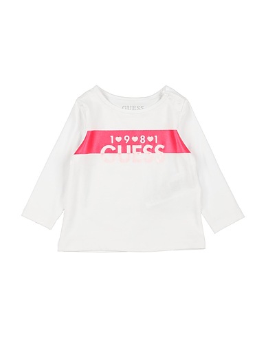 GUESS T-shirt White 95% Cotton, 5% Elastane