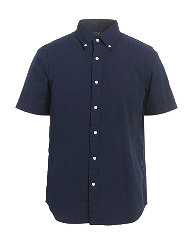 POLO RALPH LAUREN Einfarbiges Hemd Marineblau 100% Baumwolle