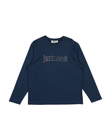 JUST CAVALLI T-shirt JUNIOR Blue 100% Cotton, Elastane