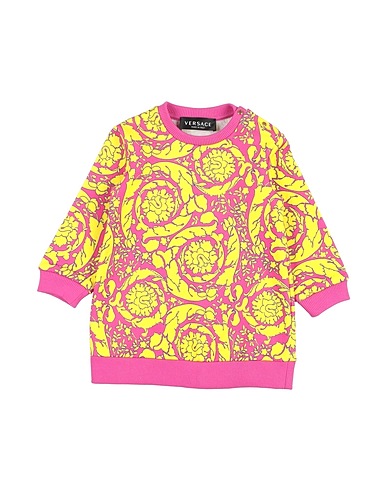 VERSACE YOUNG Vestido para bebé  Yellow 100% Cotton, Elastane